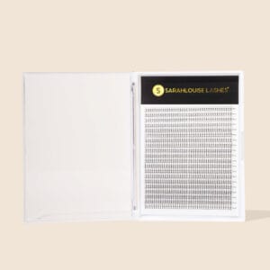 SALE - 3D Pre-Made Long Stem Narrow Fan Lashes D Curl 0.07mm Thickness - 20 Rows